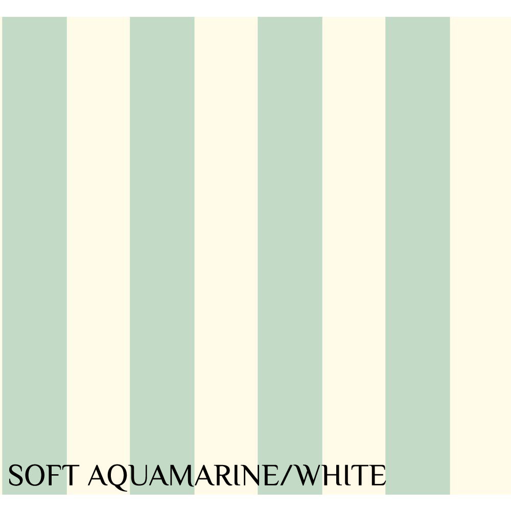 Waverly '3" Wide Stripe' Soft Aquamarine Wallpaper
