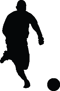 Soccer I Silhouette Wall Decal Cutout