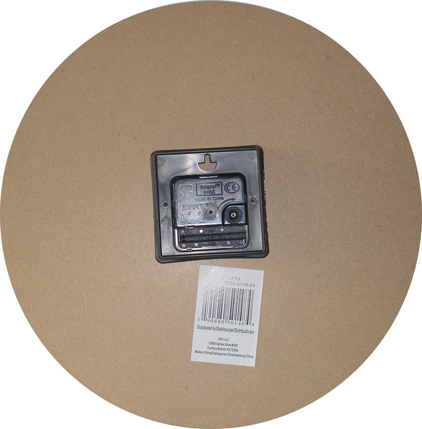 Pinot Blanco Wall Clock 13"x13" Back