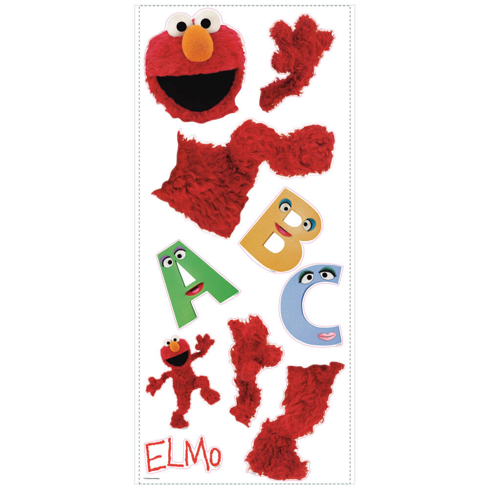 Wallhogs Sesame Street Elmo Wall Decal Printed Sheet