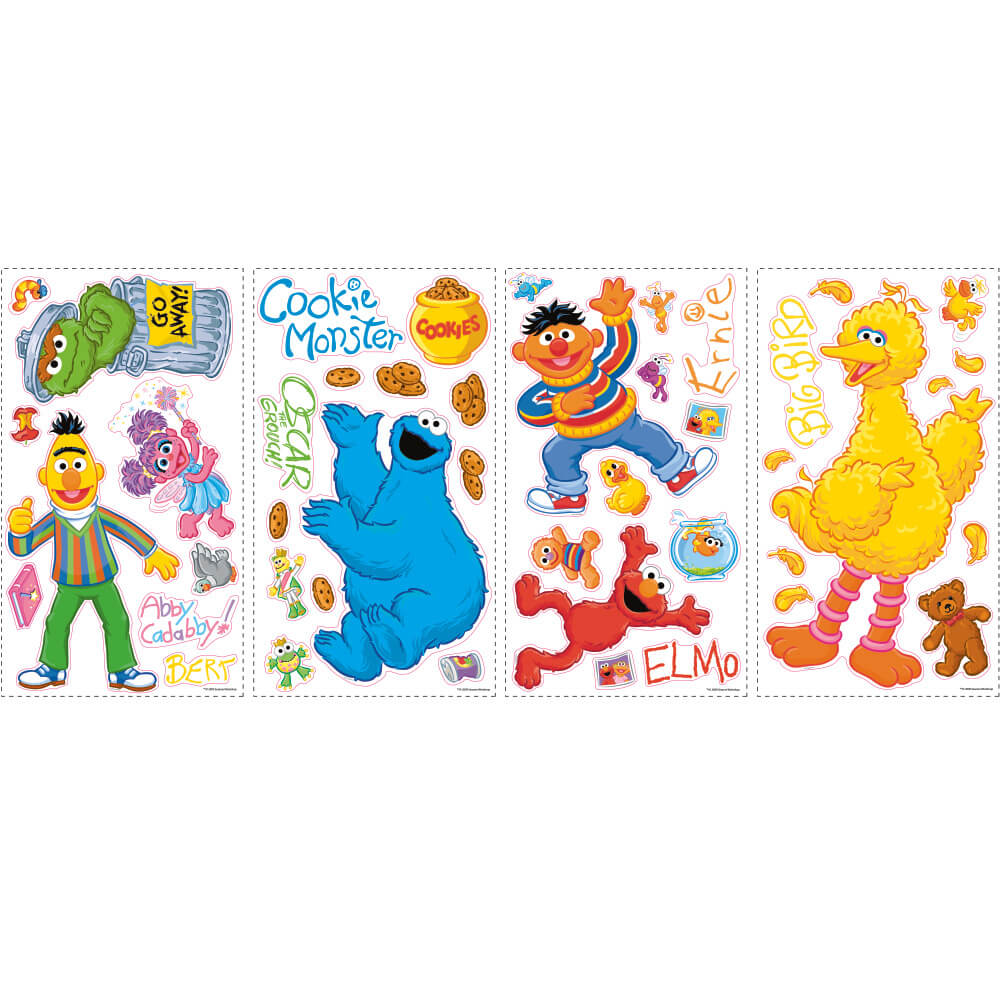 Wallhogs Sesame Street Wall Decals Printed Sheet