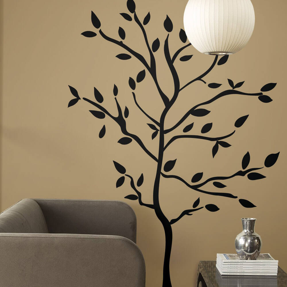 Silhouette Tree Wall Decal Installed