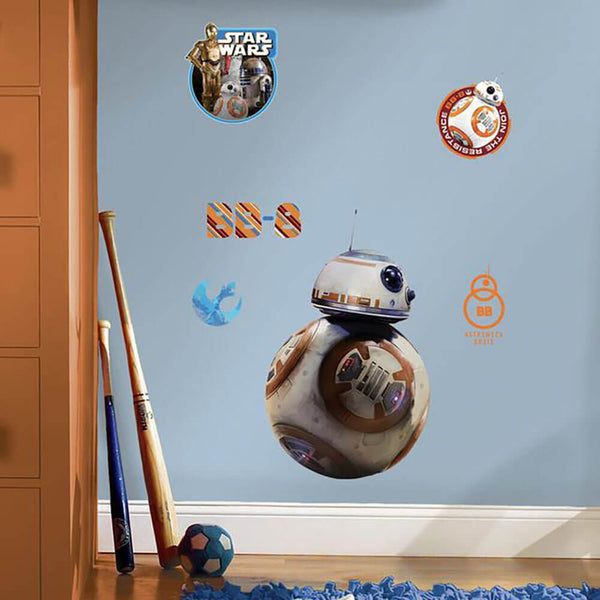 Star Wars BB8 Wall Decal Installed