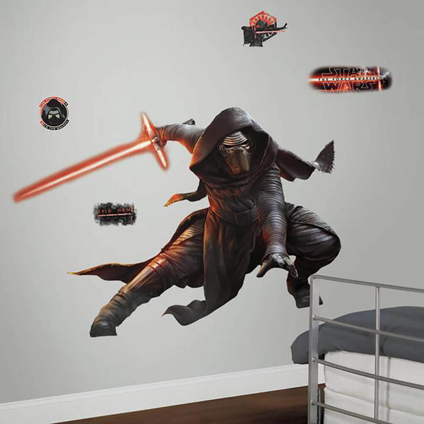 Star Wars Kylo Ren Wall Decal Installed