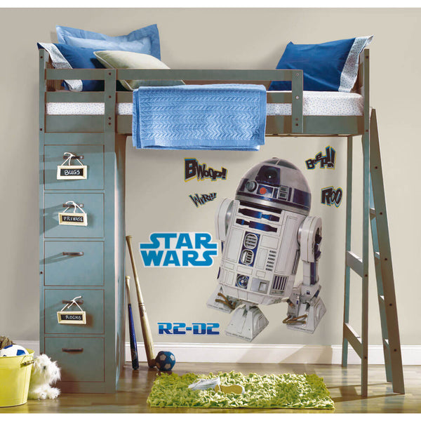 Star Wars R2D2 Wall Decal Installed