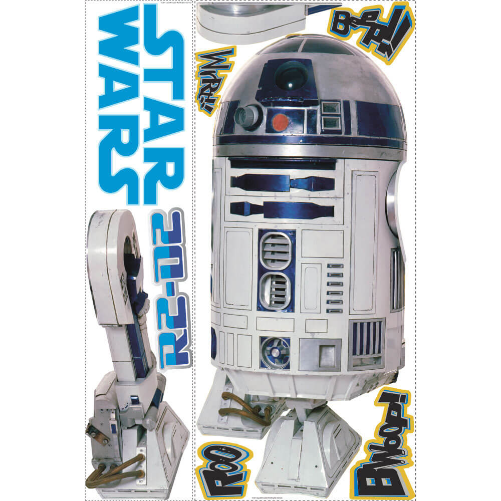 Star Wars R2D2 Wall Decal Printed Sheet