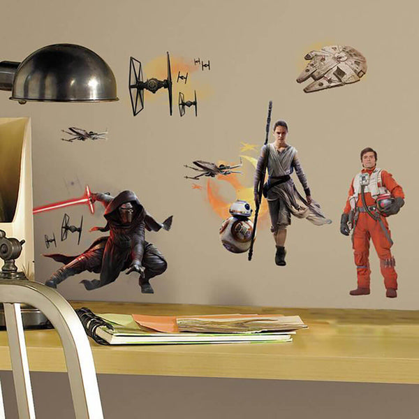 Star Wars The Force Awakens Wall Decals Installed