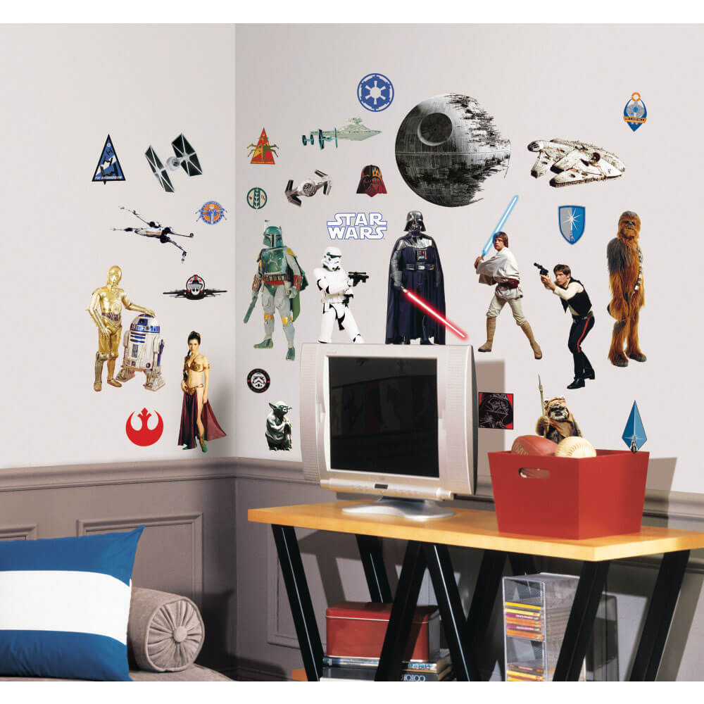 Star Wars Wall Decals Installed