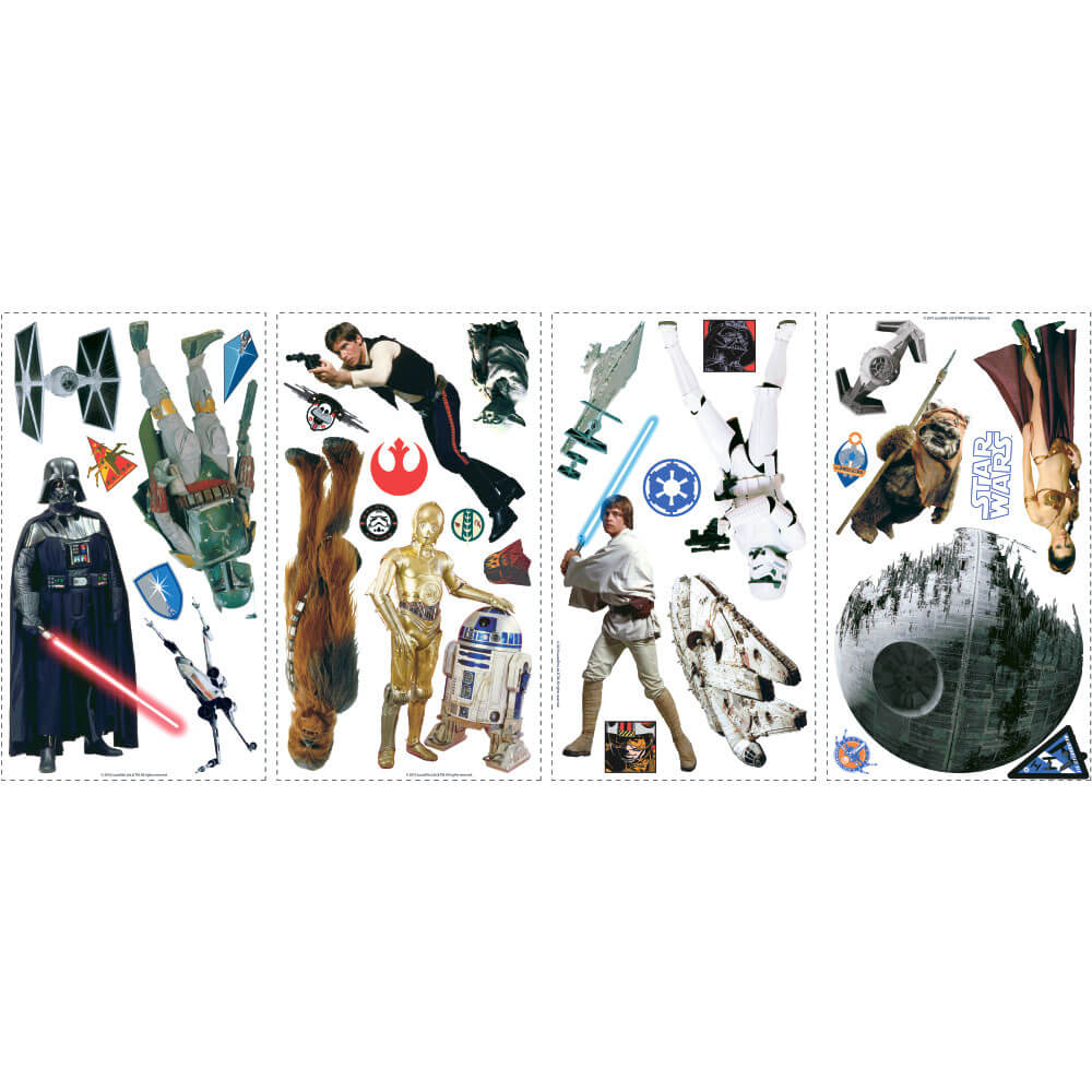 Star Wars Wall Decals Printed Sheet