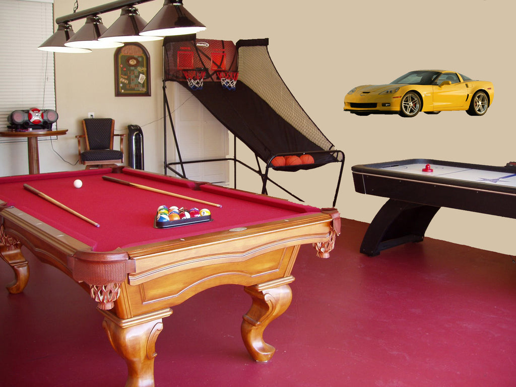 Corvette Z06 Wall Decal Cutout Installed