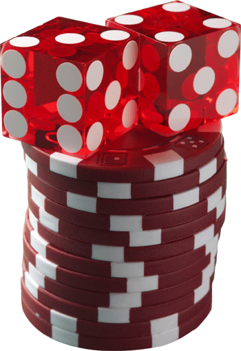 Dice-n-Chips Wall Decal Cutout