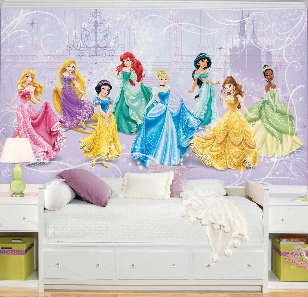 Disney Princess Royal Debut Prepasted Wall Mural 10.5'W x 6'H Installed