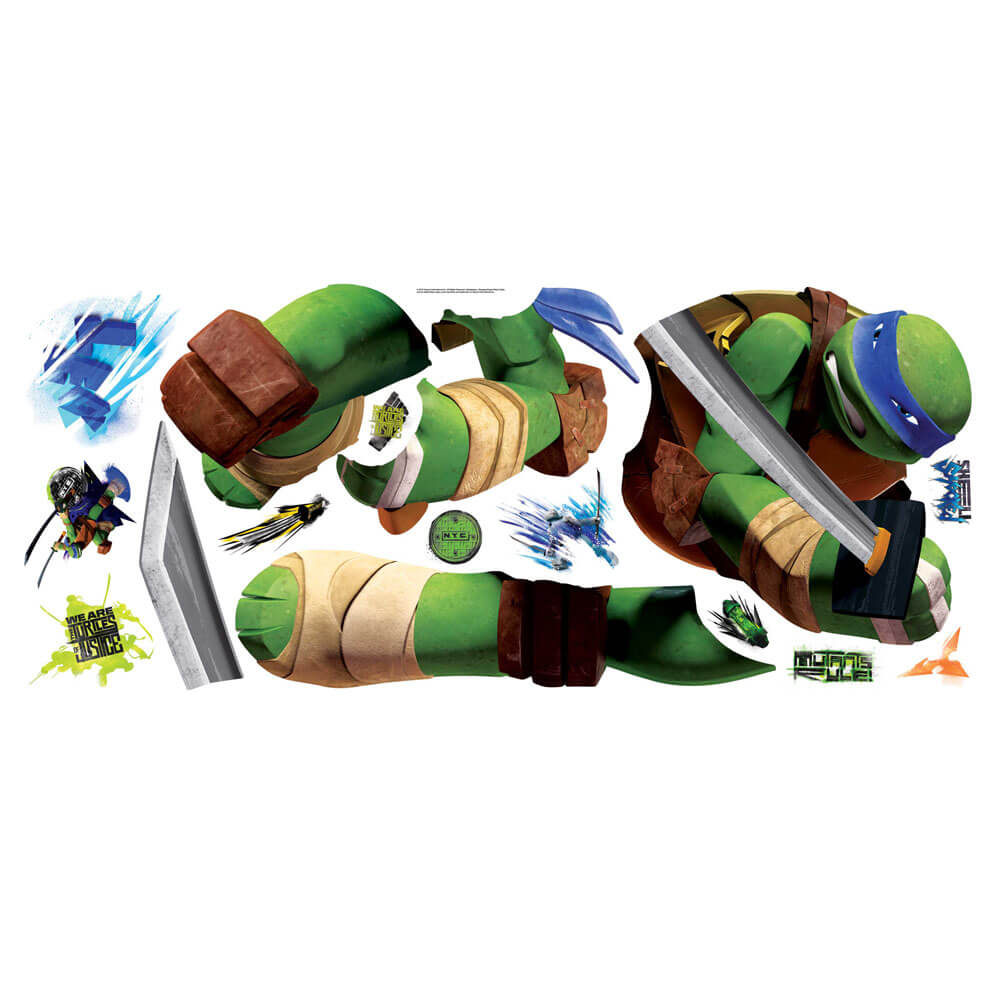 Teenage Mutant Ninja Turtles Leonardo Wall Decal Printed Sheet