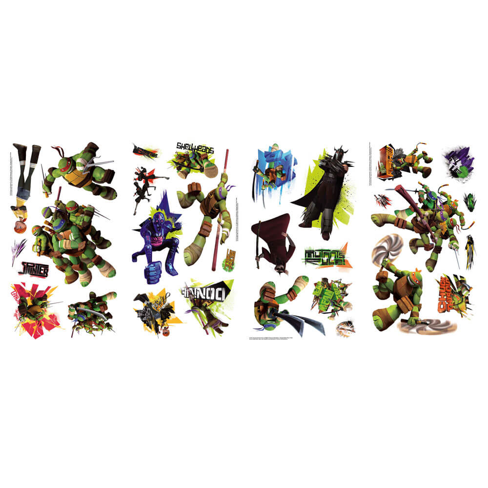 Teenage Mutant Ninja Turtles Wall Decals Printed Sheet