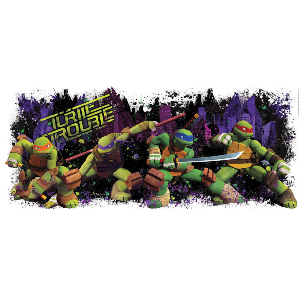 Teenage Mutant Ninja Turtles Trouble Wall Decal Printed Sheet