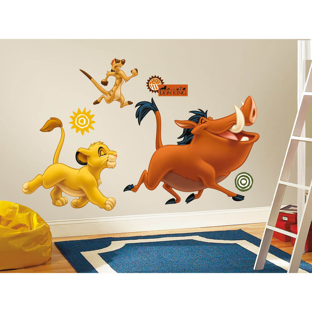 Disney The Lion King Giant Wall Decals Installed