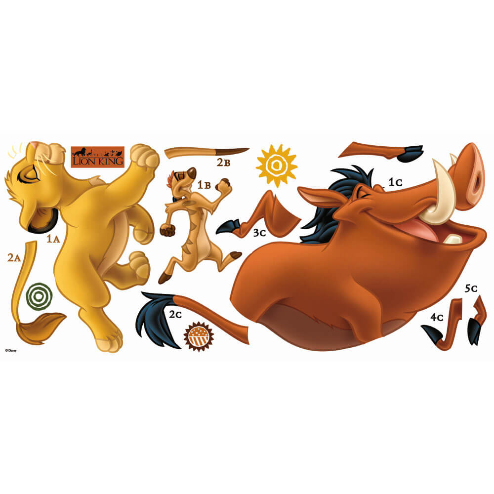 Disney Lion King Giant Wall Decals Printed Sheet