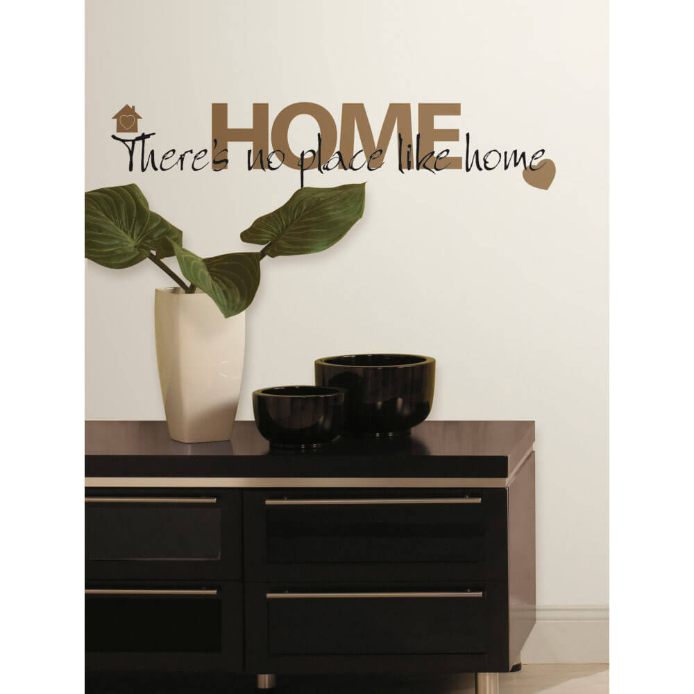 There's No Place Like Home Quote Wall Decals Installed