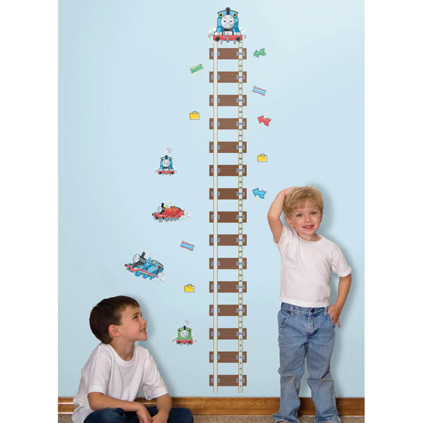 Thomas & Friends Wall Decal Growth Chart Installed
