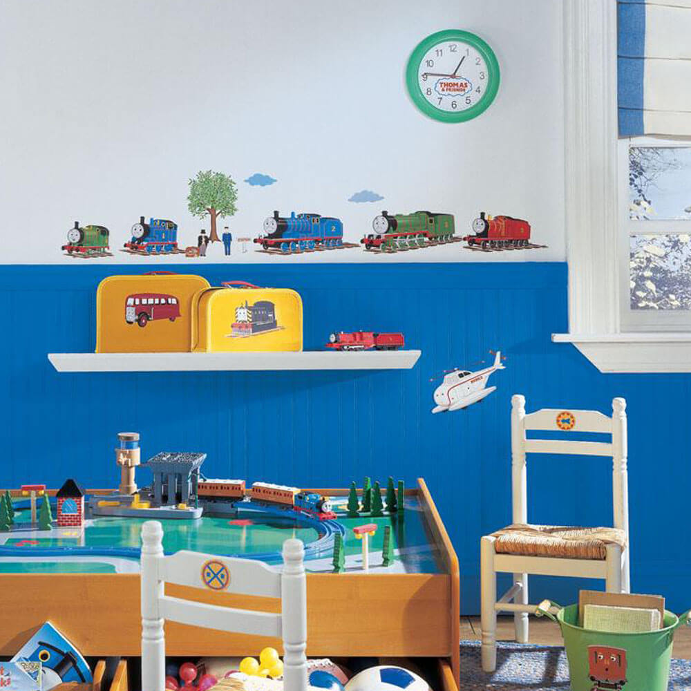 Thomas & Friends Wall Decals Installed