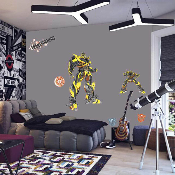 Transformers Age of Extinction Bumblebee Wall Decals Installed