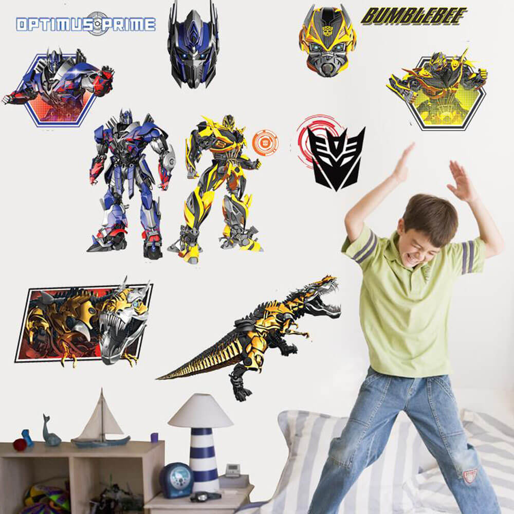Transformers Age of Extinction Wall Decals Installed