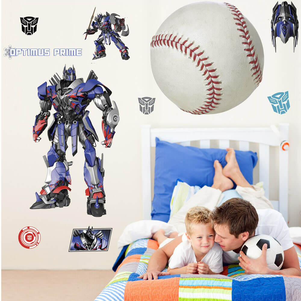 Transformers Age of Extinction Optimus Prime Wall Decals Installed