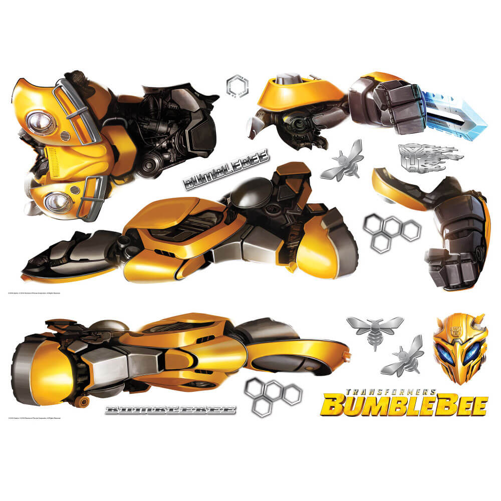 Transformers Bumblebee Giant Wall Decal Printed Sheet