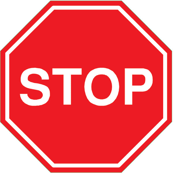 Stop Sign Wall Decal