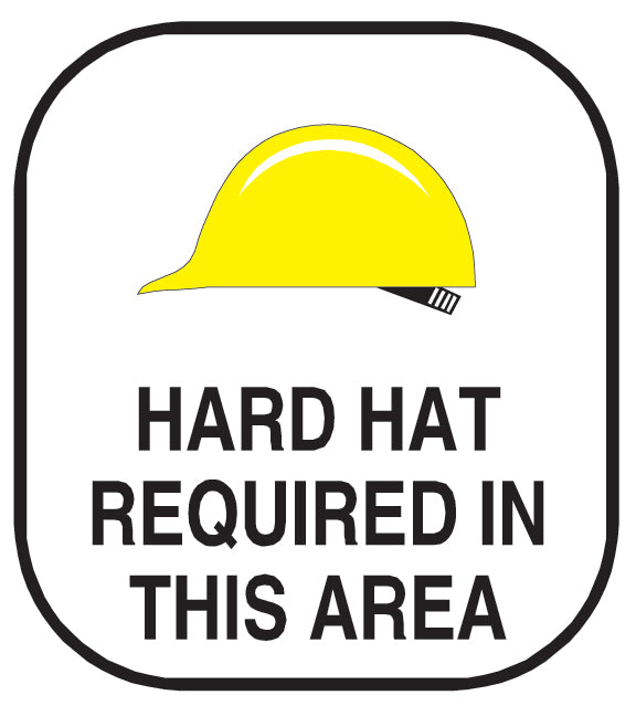 Hard Hat Sign Wall Decal