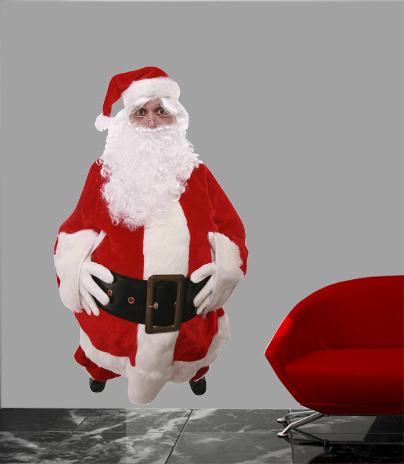 Santa II Wall Decal Cutout Installed