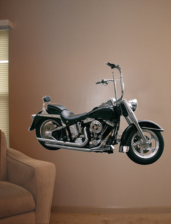Motorcycle I Wall Decal Cutout Installed