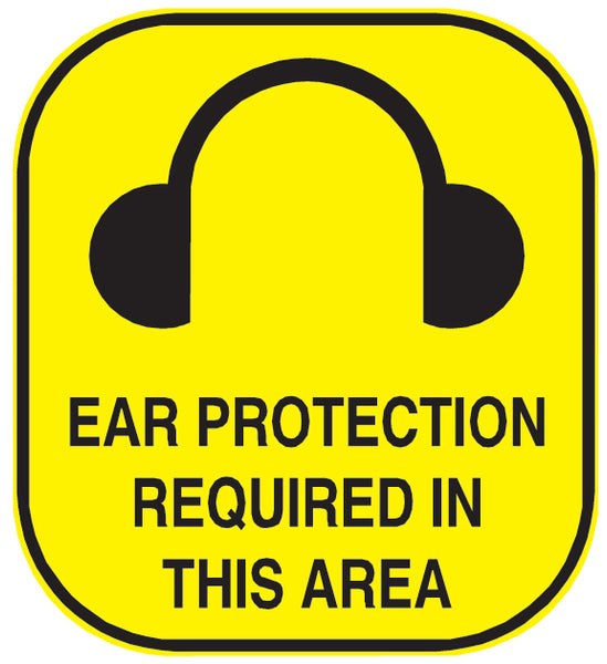 Ear Protection Sign Wall Decal