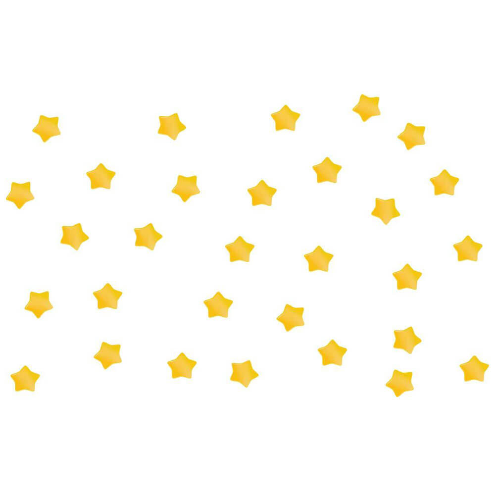 4 Inch Gold Soft Star Wall Decals