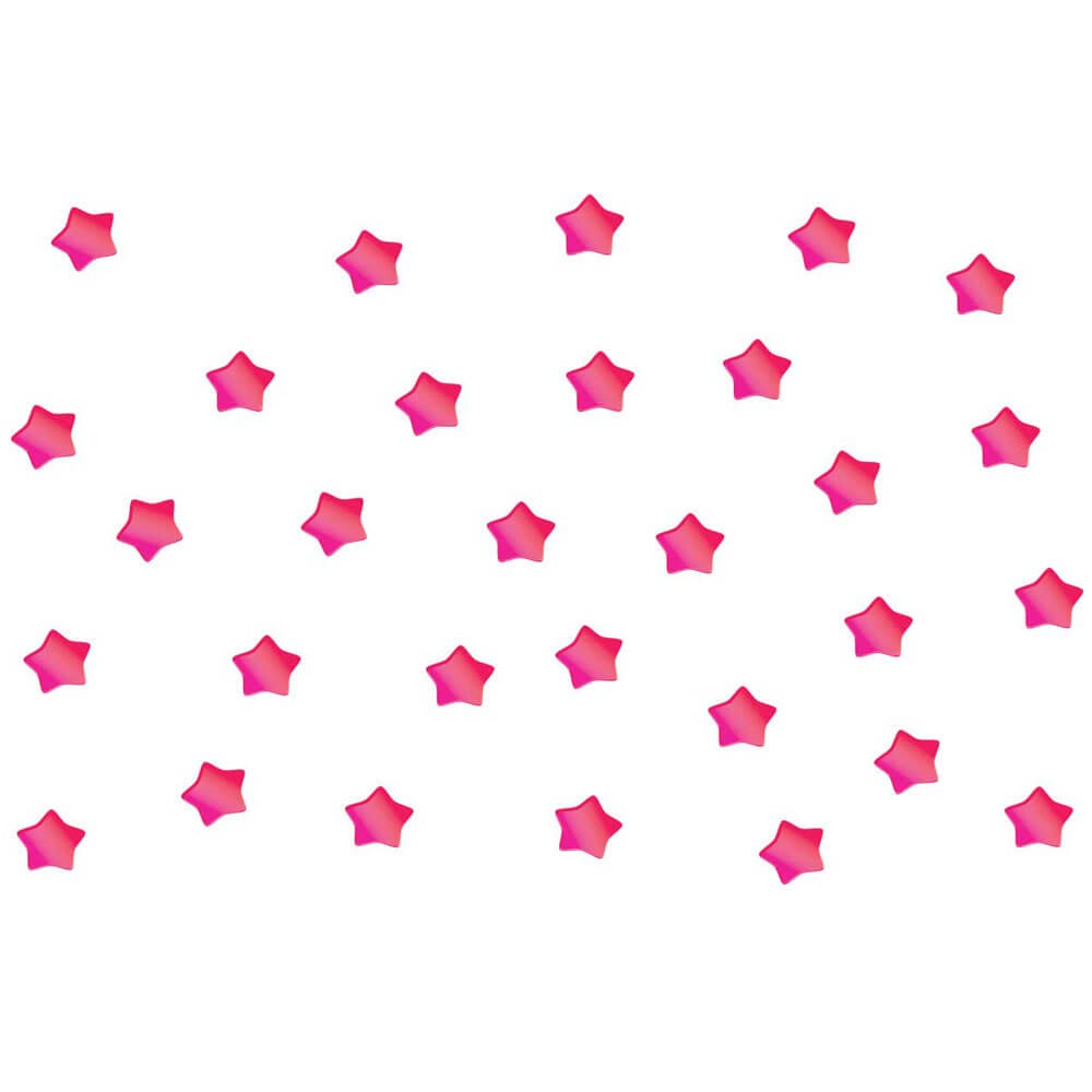 4 Inch Pink Soft Star Wall Decals