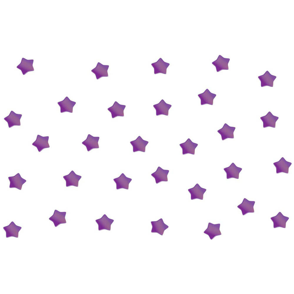 4 Inch Purple Soft Star Wall Decals