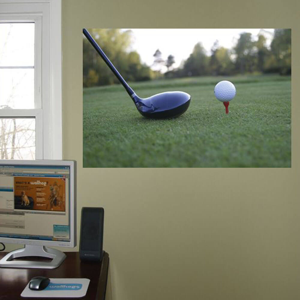 Early Morning Round Wall Decal Installed