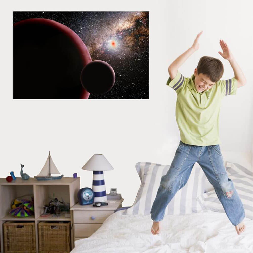 The Vast Frontier Wall Decal Installed