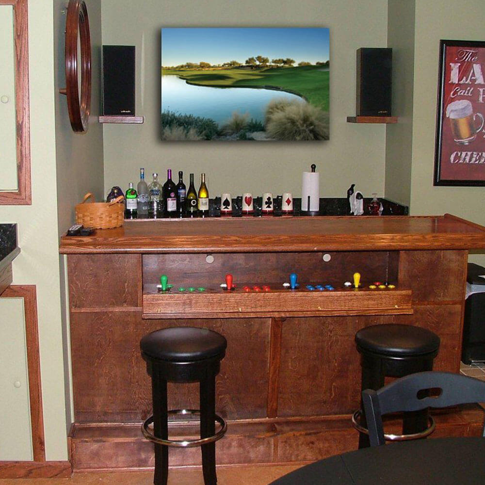 Arizona Golf Course Canvas Print Installed