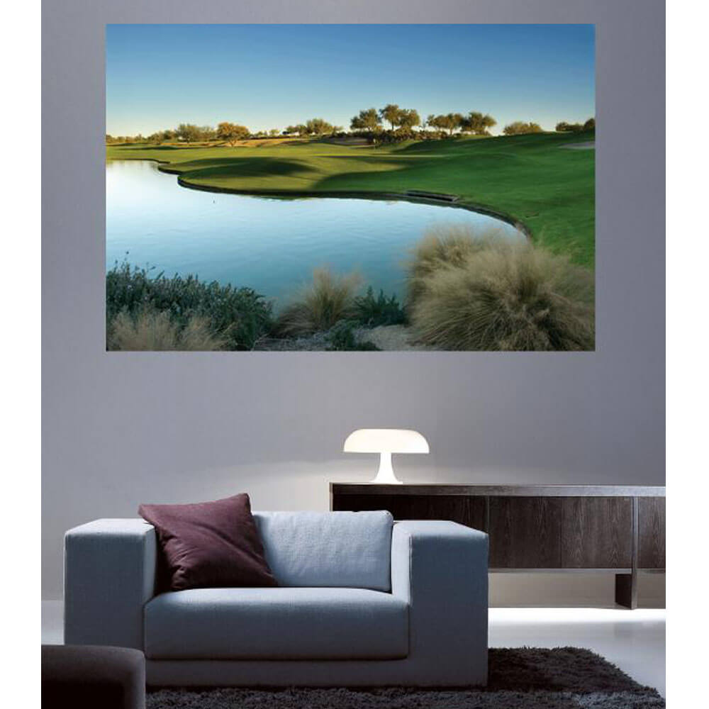 Arizona Golf Course Glossy Poster Installed