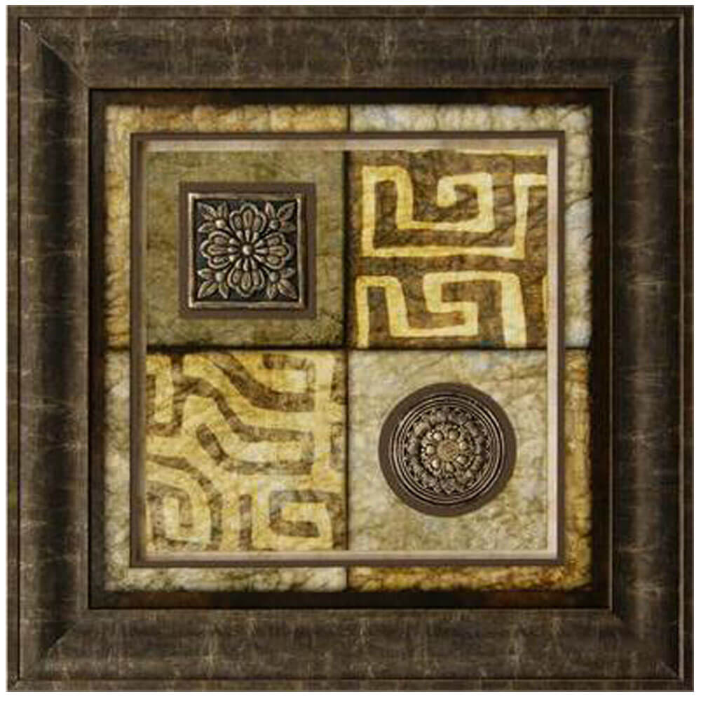 Artifact MudCloth Dark Framed Art