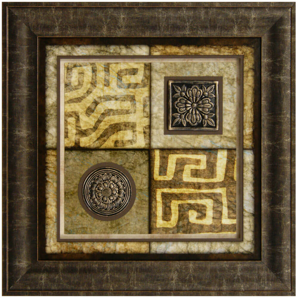 Artifact MudCloth Light Framed Art