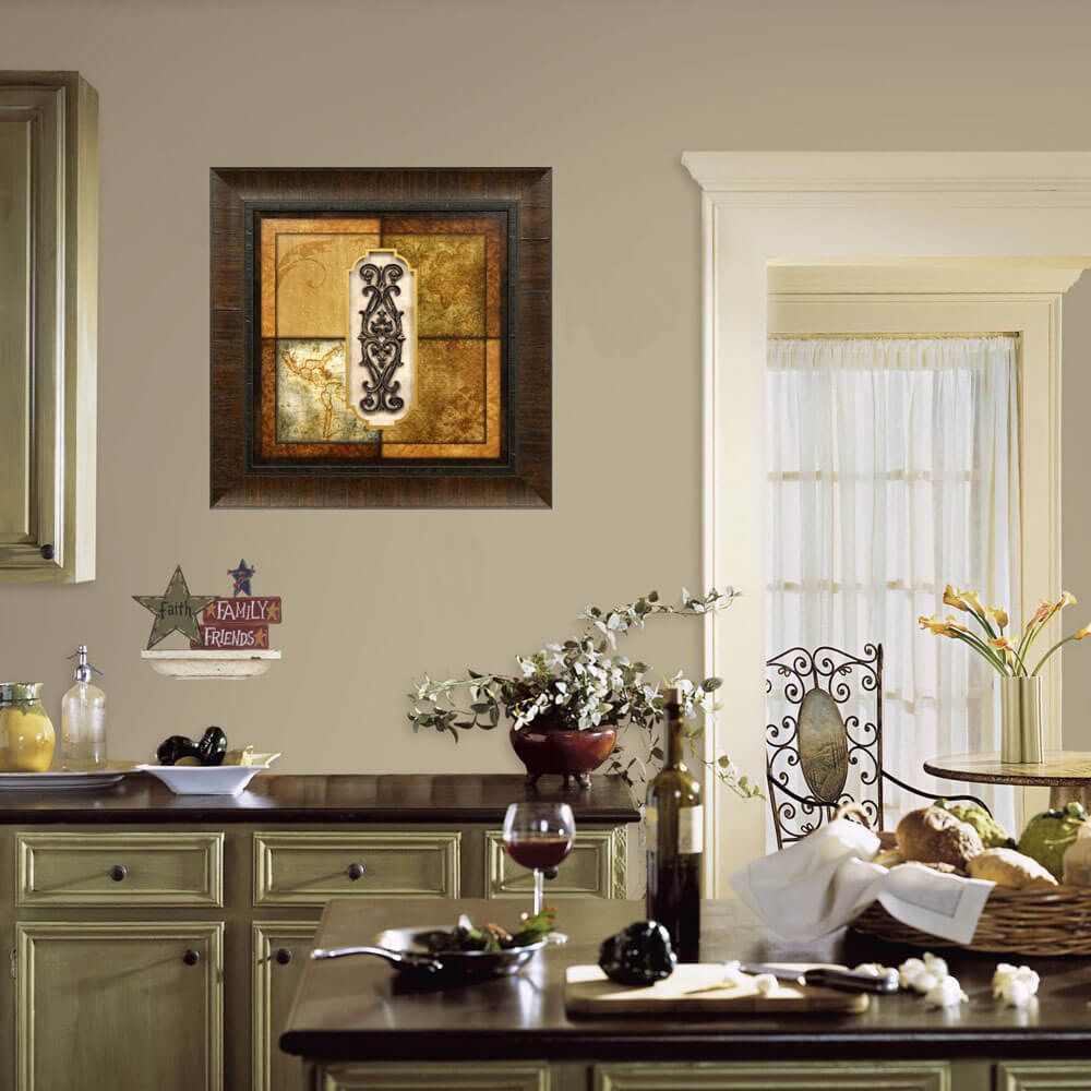 Artifact Map Framed Art Installed