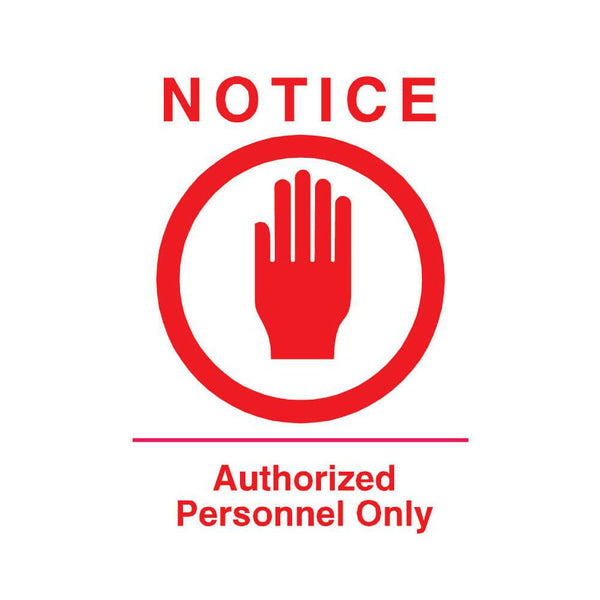 Authorized Personnel Sign Wall Decal
