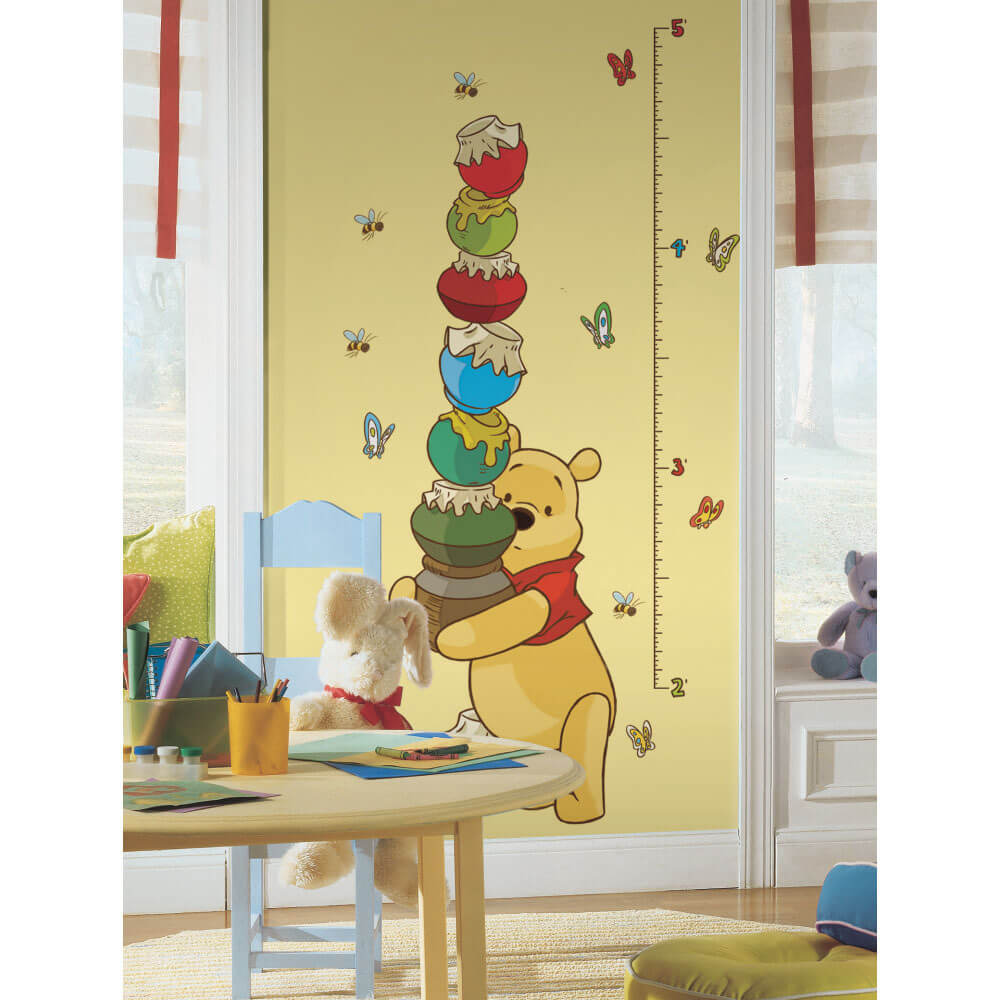 Disney Pooh Wall Decal Growth Chart Installed2