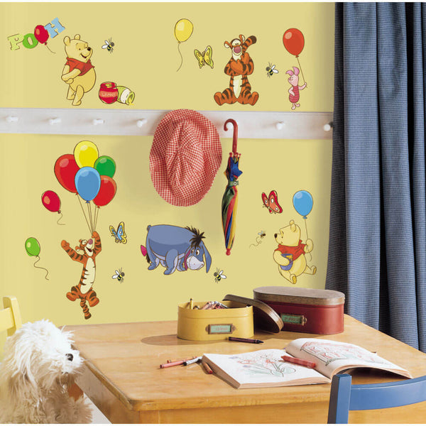 Disney Pooh & Friends Wall Decals Installed
