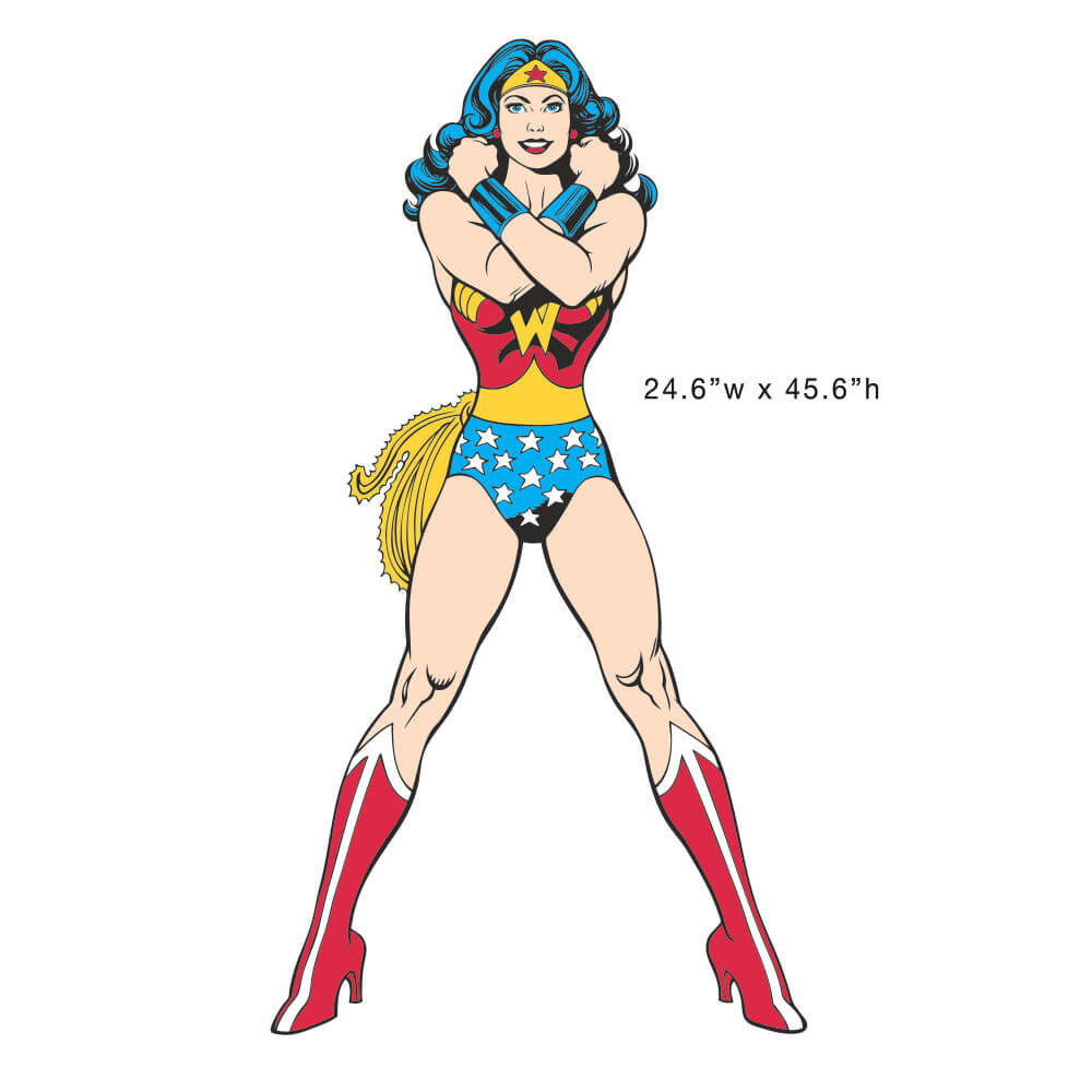 DC Comics Wonder Woman Giant Wall Decal Assembled