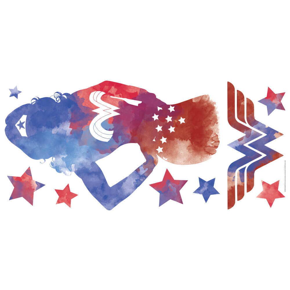 DC Comics Wonder Woman Watercolor Wall Decals Printed Sheet