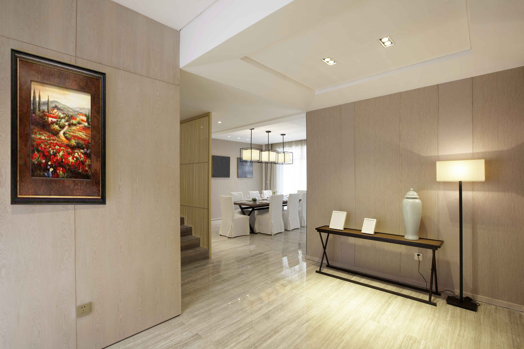 Poppy Landscape Framed Art 25.5"x31.5" Installed