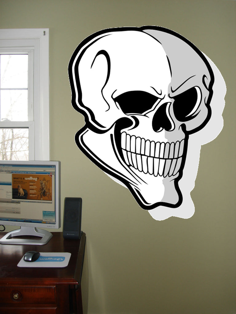 Skull Wall Decal Cutout Installed